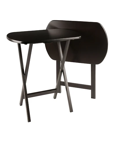 Winsome Cade 2-Piece Wood Oversize Snack Table Set