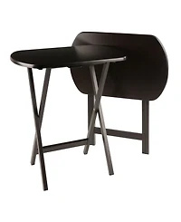 Winsome Cade 2-Piece Wood Oversize Snack Table Set