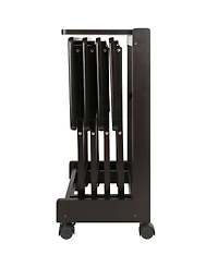 Winsome Brienda 5-Piece Wood Flip Top Snack Table Set
