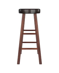 Winsome Maria 2-Piece Wood Cushion Seat Bar Stool Set