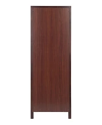 Winsome Brooke Jelly 47.44" Wood 4-Section Wine Storage Cupboard
