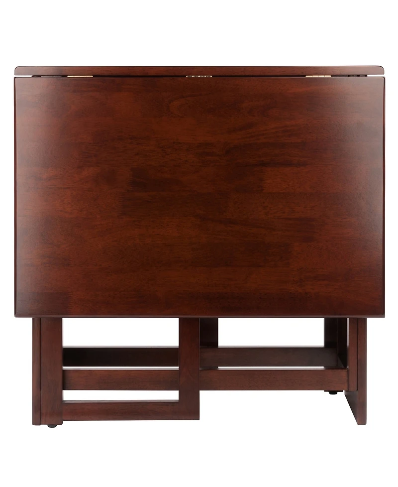 Winsome Clara 29.53" Wood Double Drop Leaf Dining Table