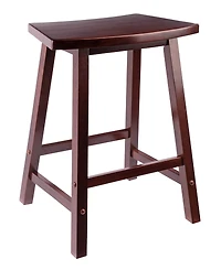 Winsome Katashi 23.78" Wood Fan Shape Counter Stool