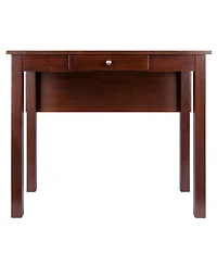 Winsome Perrone 34.06" Wood High Table with Drop Leaf