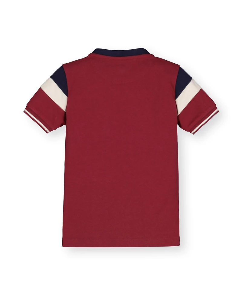 Hope & Henry Baby Boys Organic Cotton Short Sleeve Henley Tee
