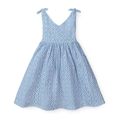 Hope & Henry Baby Girls Bow Shoulder Swing Dress