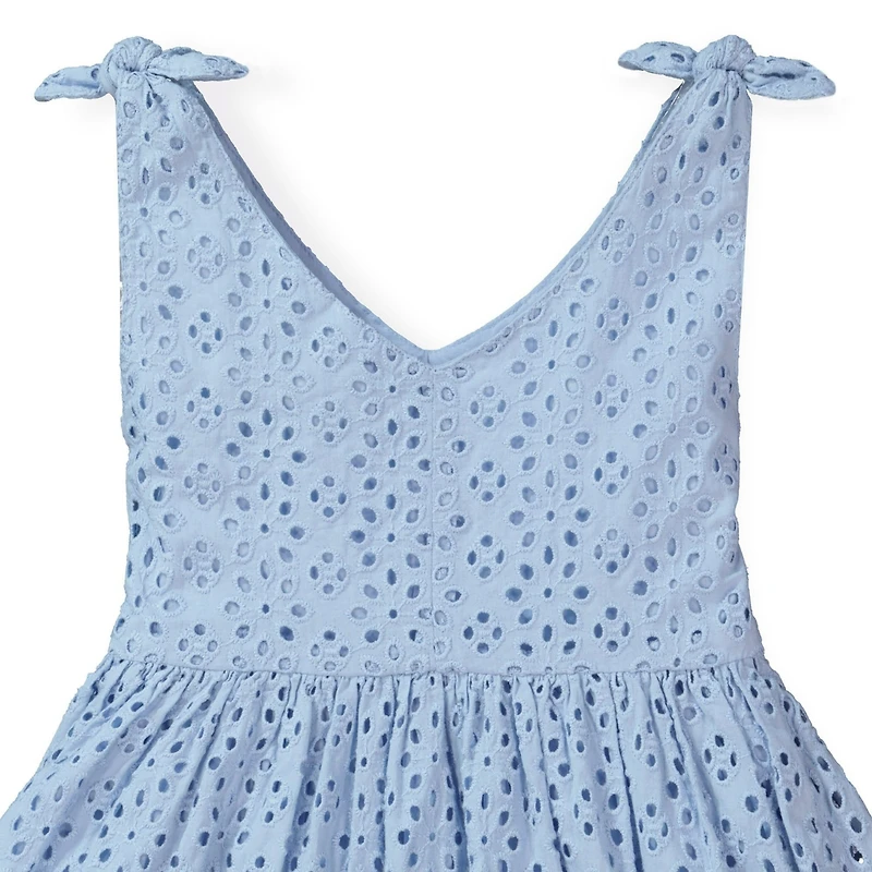 Hope & Henry Baby Girls Bow Shoulder Swing Dress