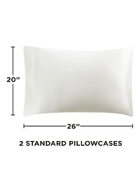 Juicy Couture Satin 2 Piece Pillow Case Set, Standard