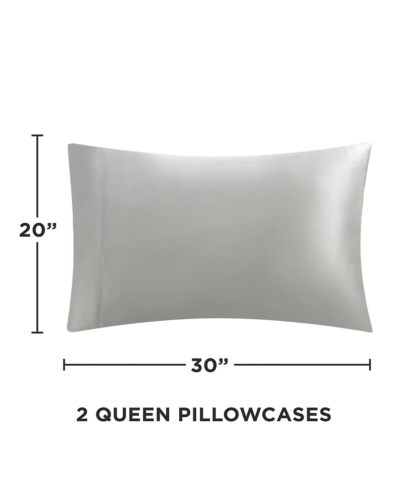 Juicy Couture Satin 2 Piece Pillow Case Set