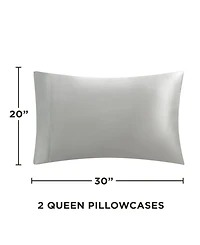 Juicy Couture Satin 2 Piece Pillow Case Set