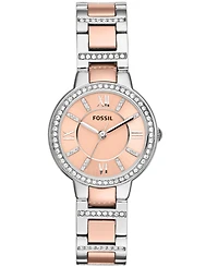 Fossil Virginia Two-Tone Stainless Steel Watch 30mm