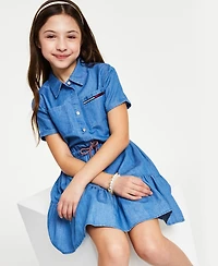 Tommy Hilfiger Big Girls Denim Shirt Dress