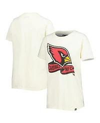 Women's New Era Cream Arizona Cardinals Chrome Sideline T-shirt