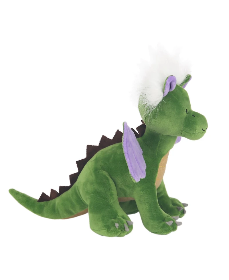 Lambs Ivy Dragon Plush Green/Purple Stuffed Animal Toy - Gus