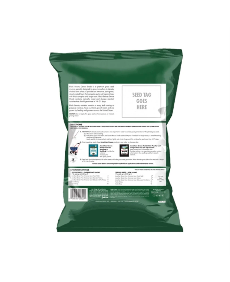 Jonathan Green Black Beauty Dense Shade Grass Seed Mix, 7lb bag