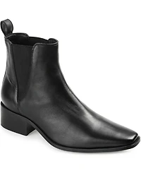Journee Signature Women's Brooklee Block Heel Snip Toe Ankle Booties