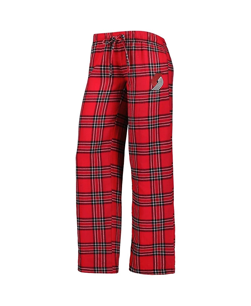 Women's Concepts Sport Red, Black Portland Trail Blazers Badge T-shirt and Pajama Pants Sleep Set