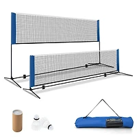 Costway Portable Badminton Beach Volleyball Tennis Training Net