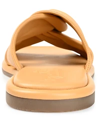 Journee Signature Women's Kanndice Twisted Slip-On Sandals