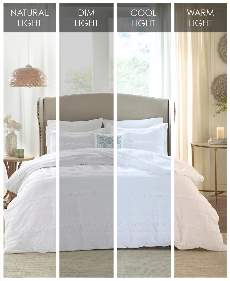 Madison Park Celeste 4-Pc. Duvet Cover Set, King/California King