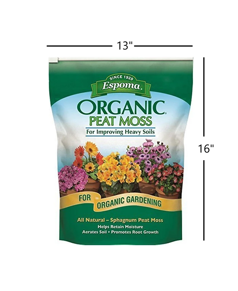 Espoma PTM8 Peat Moss, Organic, 8 Qts.