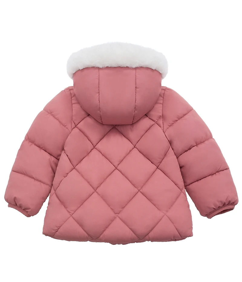 Rokka&Rolla Baby Girls Soft Lining Hooded Puffer Jacket
