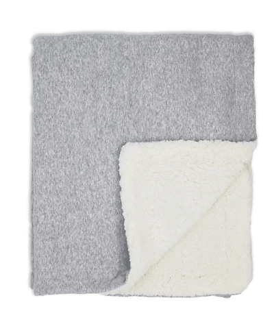 3 Stories Trading Baby Boys or Baby Girls Knit Blanket with Sherpa