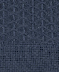 Closeout! Nautica Baird Solid Cotton Dobby Reversible Blanket