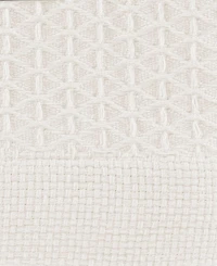 Closeout! Nautica Baird Solid Cotton Dobby Reversible Blanket