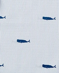 Nautica Whale Stripe Cotton Percale 4-Piece Sheet Set