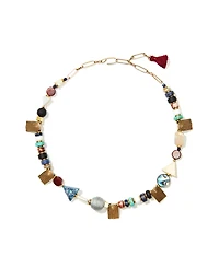 Nectar Nectar New York Gem-Rainbow with Ellipses Chain Necklace
