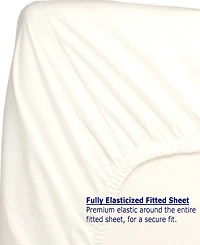 Nautica Beaux Stripe Cotton Percale 3-Piece Sheet Set, Twin Xl