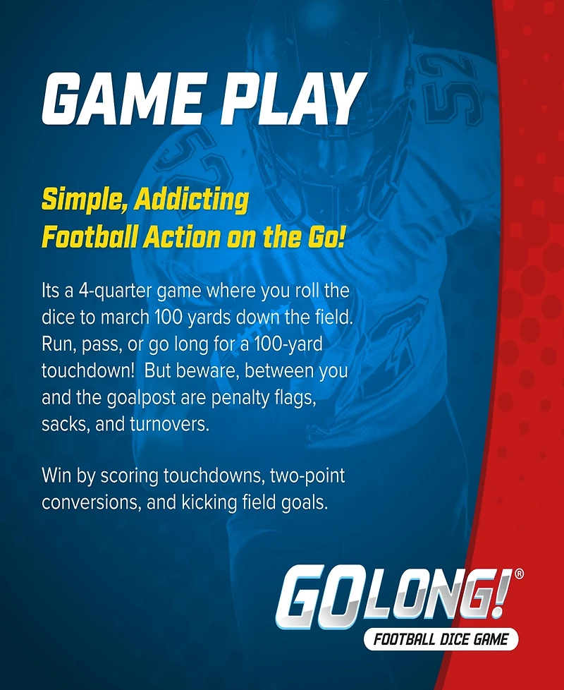 Zobmondo Golong Fun Football Math Dice Game