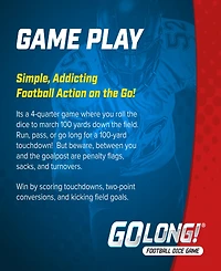 Zobmondo Golong Fun Football Math Dice Game
