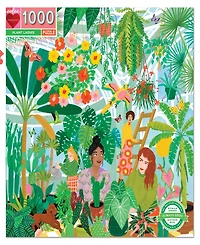 Eeboo Piece and Love Plant Ladies 1000 Piece Square Adult Jigsaw Puzzle Set