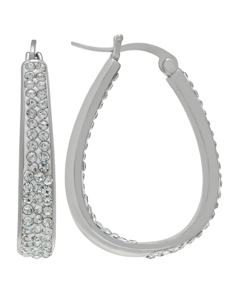 Macy's Women's Color Crystal Hoop Earrings