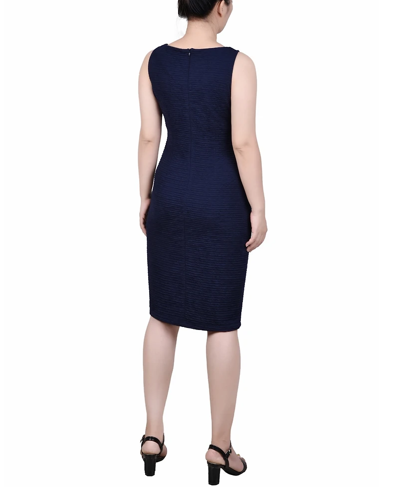 Ny Collection Women's Textured 3/4 Sleeve Two Piece Dress Set