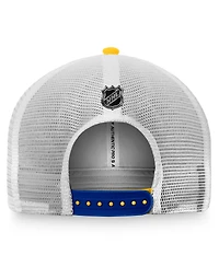 Men's Fanatics Gold, White St. Louis Blues Authentic Pro Rink Trucker Snapback Hat
