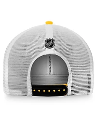 Men's Fanatics Gold, White Pittsburgh Penguins Authentic Pro Rink Trucker Snapback Hat