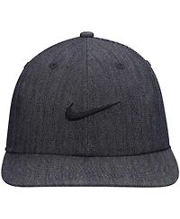 Men's Nike Skateboard Heathered Black Faux Denim Snapback Hat