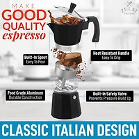 Classic Stovetop Italian Style Espresso Maker