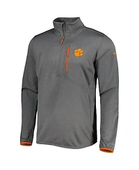 Men's Columbia Gray Clemson Tigers Park View Omni-Wick Half-Zip Top
