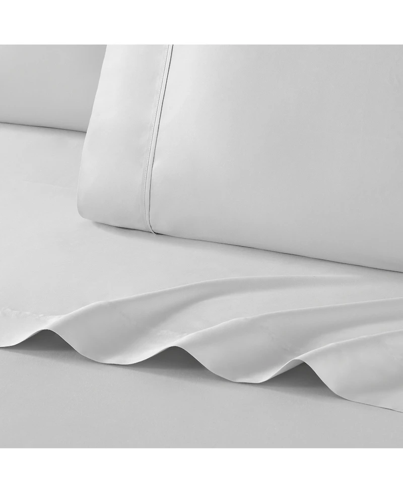 Rayon from Bamboo King Sheet Set, Ultra Silky Luxury Sheets, 1 Flat Sheet, Fitted 2 Pillowcases, Temperature Regulating, Breathable, Sustaina