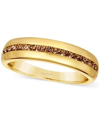 Le Vian Chocolatier Men's Chocolate Diamond Band (1/2 ct. t.w.) 14k Gold