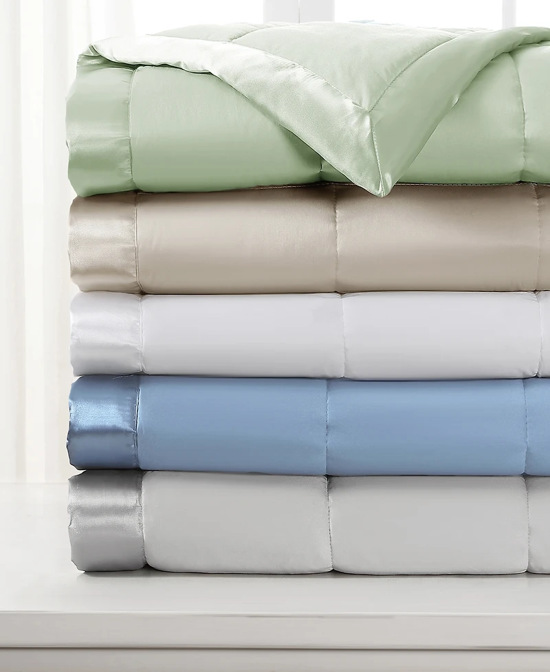 Royal Luxe Classic White Down Light Warmth Microfiber Blanket, King, Exclusively at Macy's