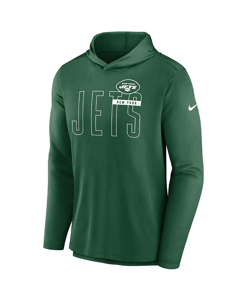 Men's Nike Green New York Jets Performance Team Pullover Hoodie
