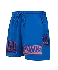 Men's Pro Standard Royal New York Giants Woven Shorts