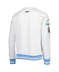 Men's La Chargers Pro Standard White Mash Up Pullover Sweatshirt