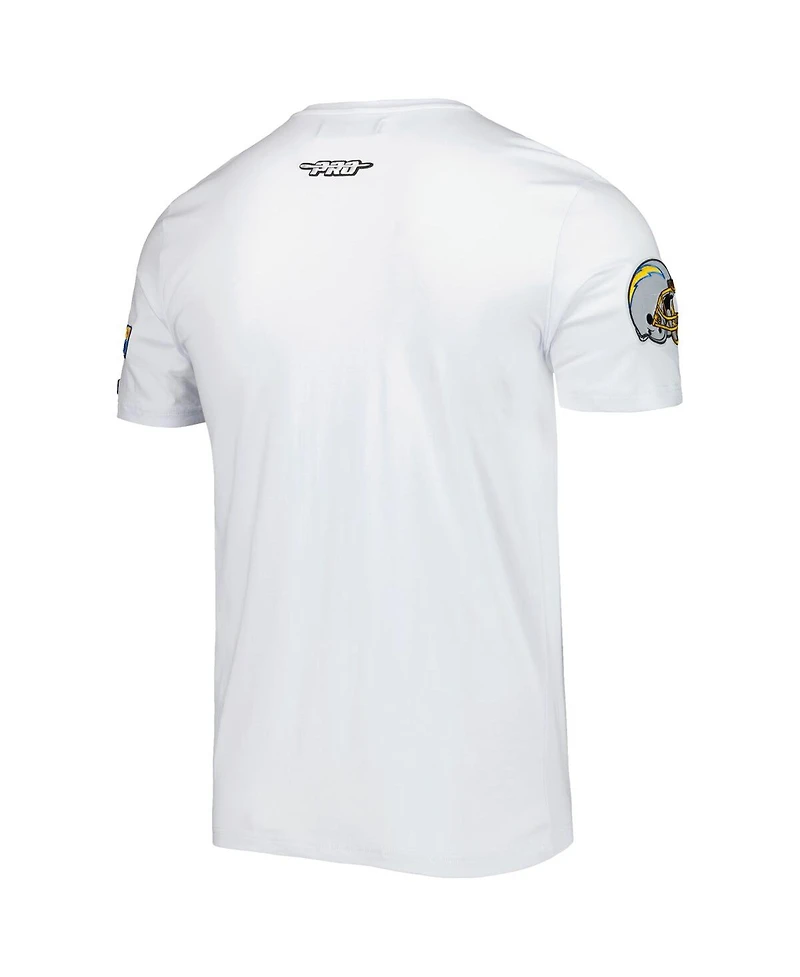 Men's Pro Standard White Los Angeles Chargers Mash Up T-shirt
