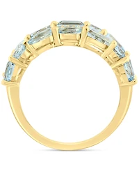 Effy Aquamarine (2-1/3 ct. t.w.) & Diamond (1/5 ct. t.w.) Multirow Ring in 14k Gold